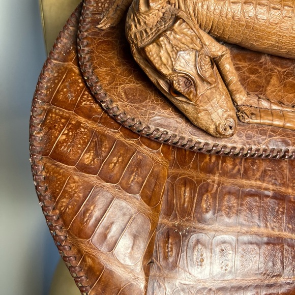 Vintage alligator leather purse made in Cuba - Picture 2 of 10